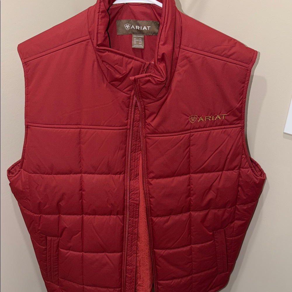 Ariat Burgundy Quilted Vest